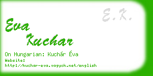 eva kuchar business card